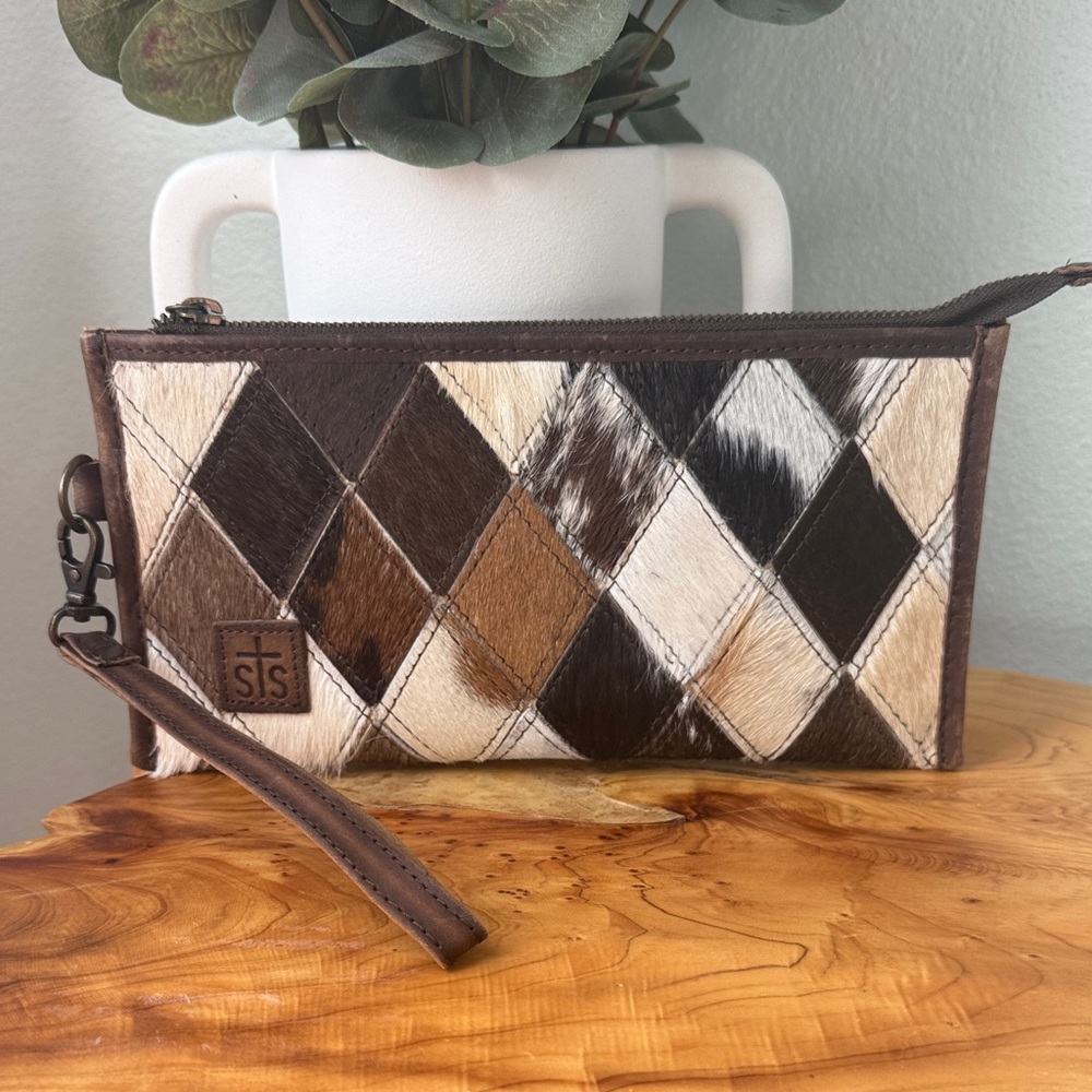 STS Ranchwear Patchwork Wristlet